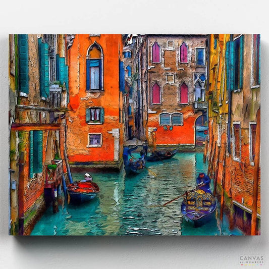 [USA Stock] Venice Canals - Vinsor Tan-Paint by Numbers for Adults-Canvas by Numbers