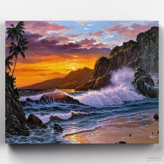 Roar of the Surf-Paint by Numbers for Adults-Canvas by Numbers