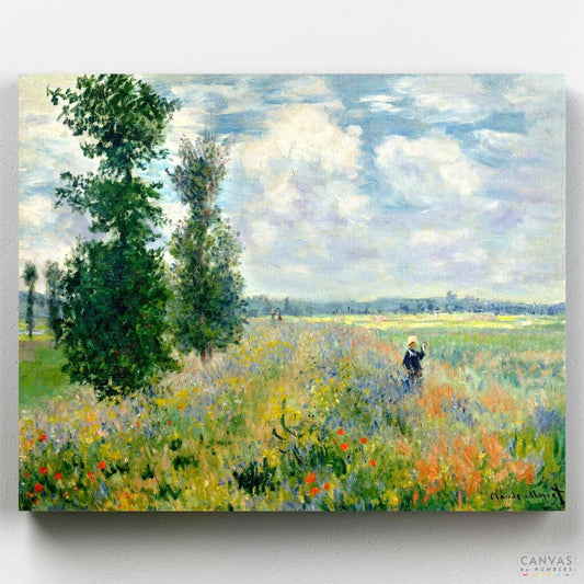 [USA Stock] Poppy fields near Argenteuil-Paint by Numbers for Adults-Canvas by Numbers