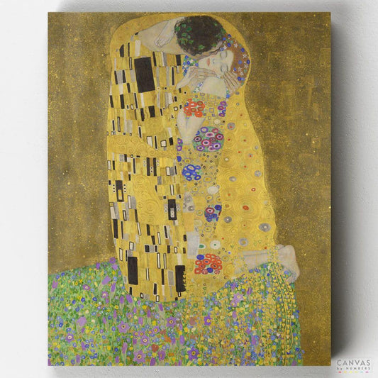 [USA Stock] The Kiss - Gustav Klimt-Paint by Numbers for Adults-Canvas by Numbers