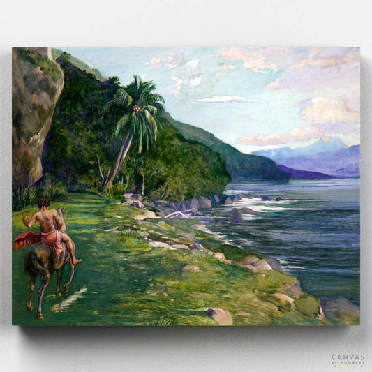 A Bridle Path in Tahiti-Paint by Numbers for Adults-Canvas by Numbers