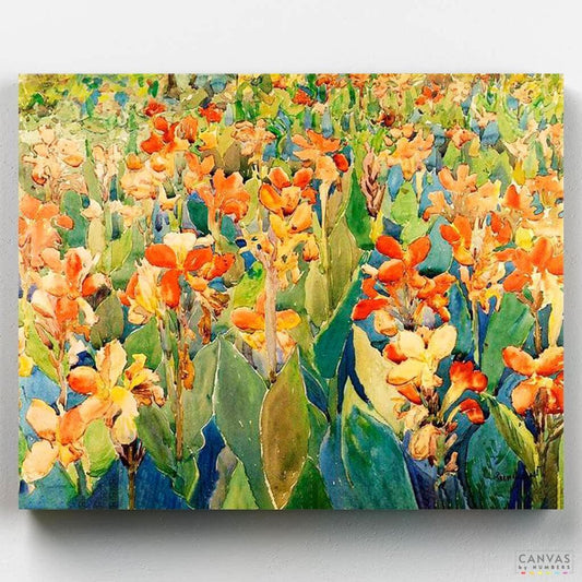 [USA Stock] Bed of Flowers-Paint by Numbers for Adults-Canvas by Numbers