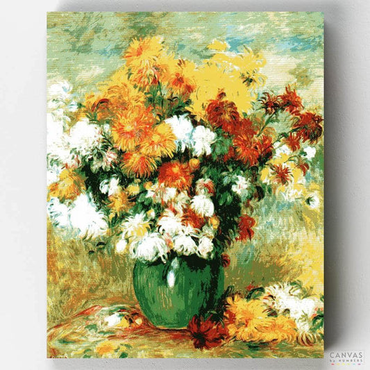 Bouquet of Chrysanthemums-Paint by Numbers for Adults-Canvas by Numbers
