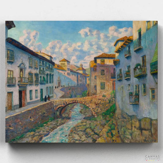 Darro River-Paint by Numbers for Adults-Canvas by Numbers