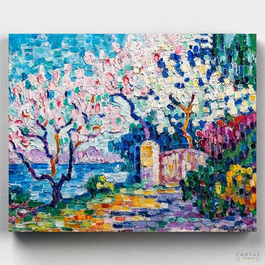 Flowering Trees-Paint by Numbers for Adults-Canvas by Numbers