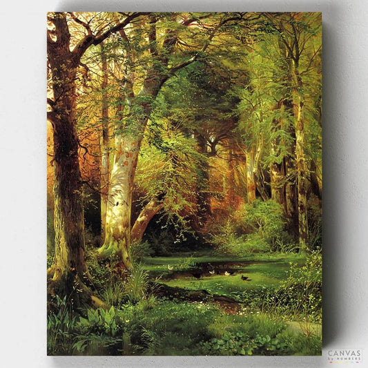 Forest Scene-Paint by Numbers for Adults-Canvas by Numbers