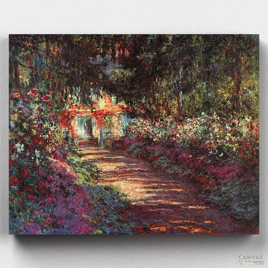 [USA Stock] The Garden in Flower - Claude Monet-Paint by Numbers for Adults-Canvas by Numbers