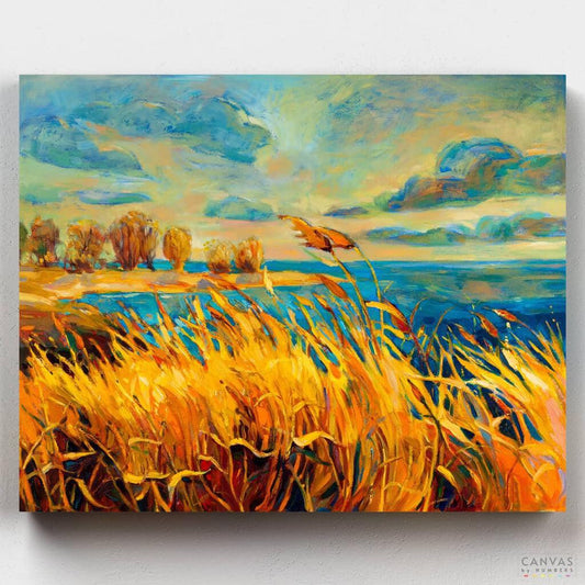 Golden Fields-Paint by Numbers for Adults-Canvas by Numbers