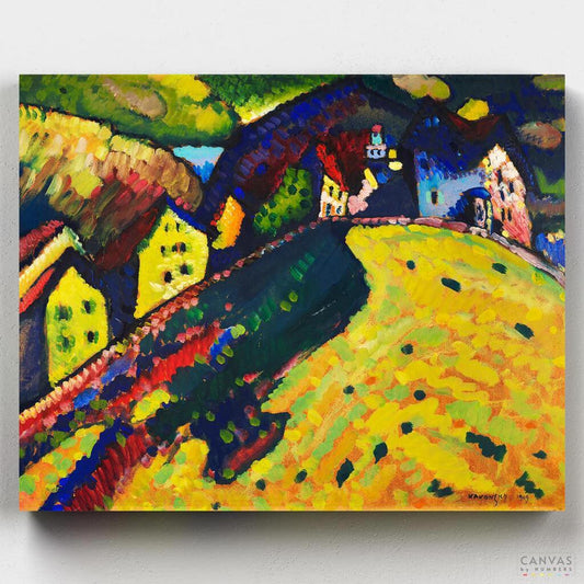 Houses at Murnau-Paint by Numbers for Adults-Canvas by Numbers