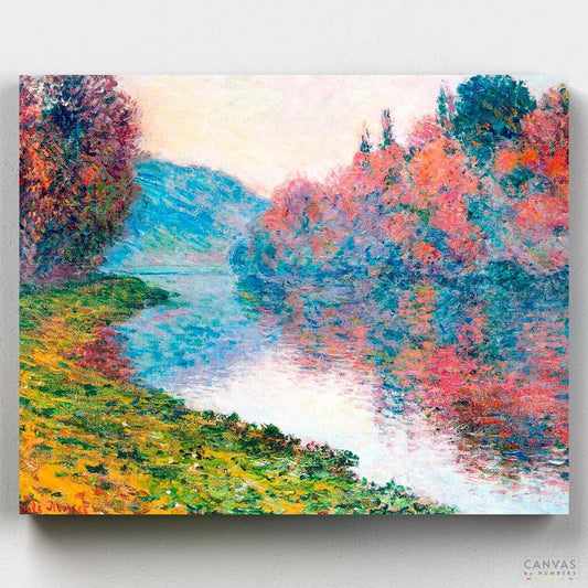 Le Bras de Jeufosse, Automne-Paint by Numbers for Adults-Canvas by Numbers