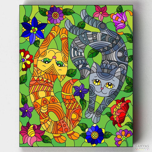 Playful Kittens-Paint by Numbers for Adults-Canvas by Numbers