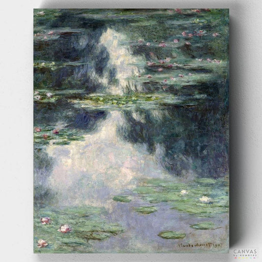 Pond with Water Lilies-Paint by Numbers for Adults-Canvas by Numbers