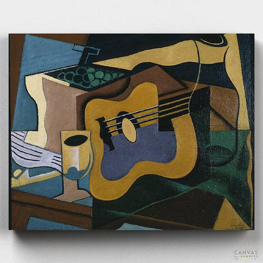 Still Life with Guitar-Paint by Numbers for Adults-Canvas by Numbers