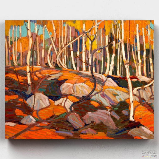 [USA Stock] The Birch Grove - Tom Thomson-Paint by Numbers for Adults-Canvas by Numbers