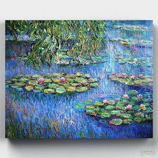 Water Lilies-Paint by Numbers for Adults-Canvas by Numbers