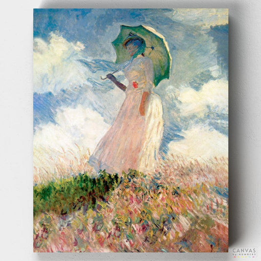 Woman with Umbrella-Paint by Numbers for Adults-Canvas by Numbers