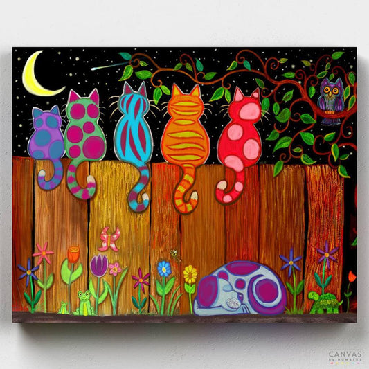 [USA Stock] Moonlighting Together-Paint by Numbers for Adults-Canvas by Numbers