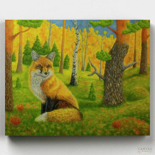 [USA Stock] Red Fox-Paint by Numbers for Adults-Canvas by Numbers