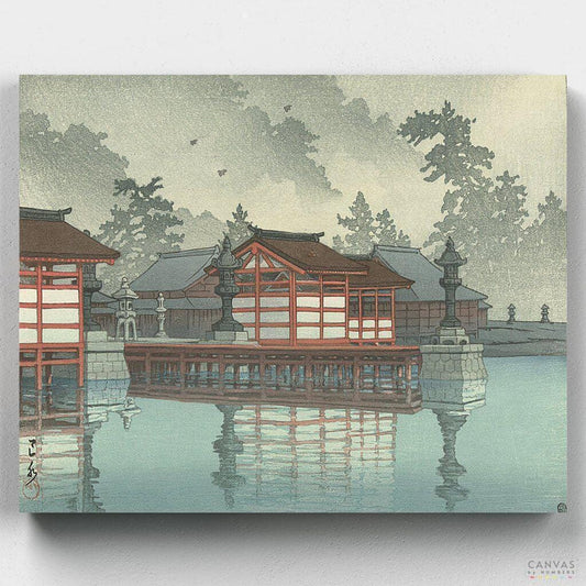 Miyajima in the Mist-Paint by Numbers for Adults-Canvas by Numbers