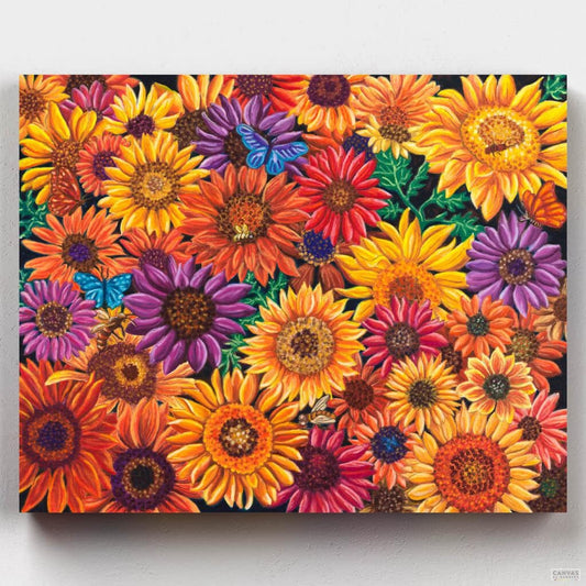 Sunflowers-Paint by Numbers for Adults-Canvas by Numbers