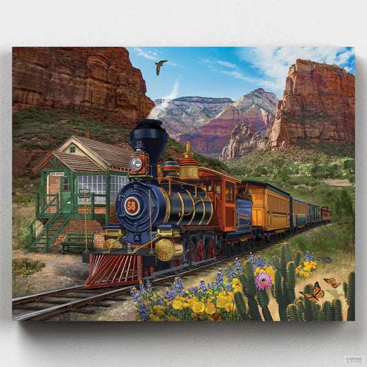Canyon Express-Paint by Numbers for Adults-Canvas by Numbers