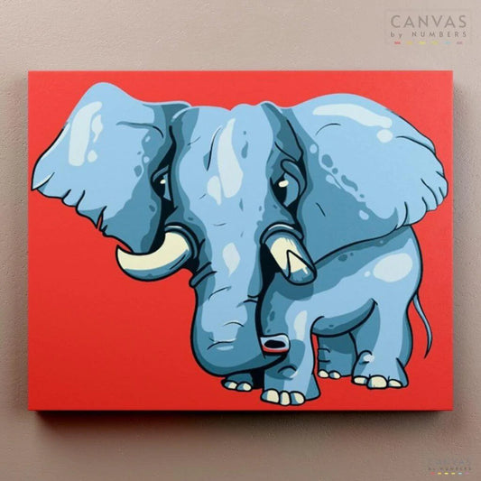 Baby Elephant-Paint by Numbers for Adults-Canvas by Numbers