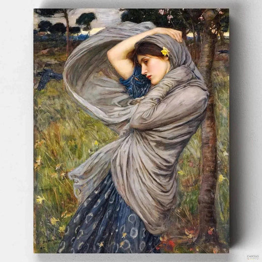 Boreas (1903)-Paint by Numbers-16"x20" (40x50cm) No Frame-Canvas by Numbers US
