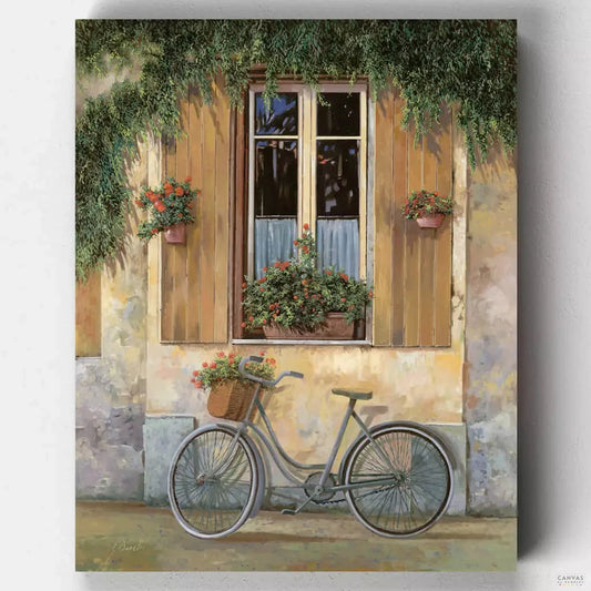 [USA Stock] La Porta Rossa sulla Salita-Paint by Numbers for Adults-Canvas by Numbers