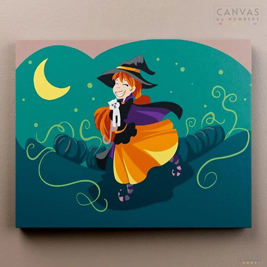 Good Little Witch-Paint by Numbers for Adults-Canvas by Numbers