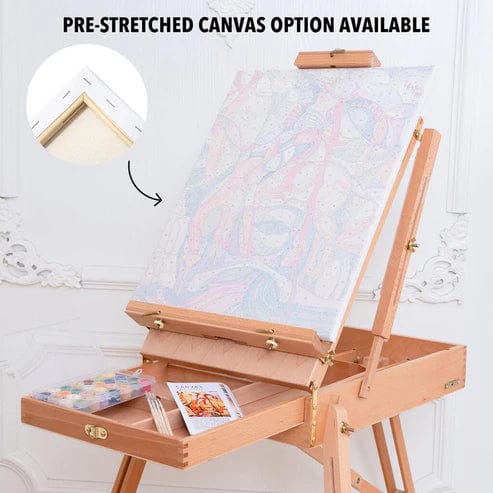 Optional pre-stretched canvas