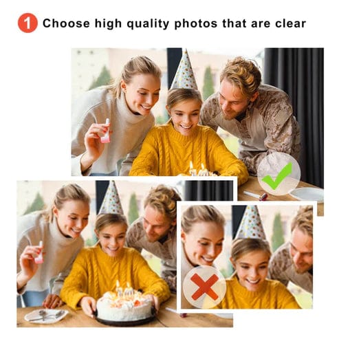 Sample of clear and high-quality photos