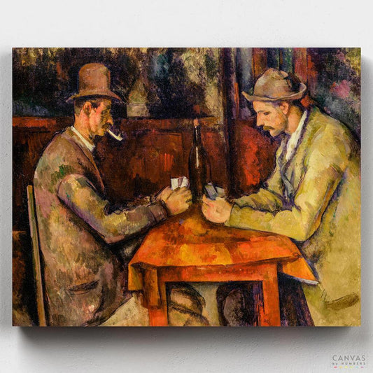 The Card Players-Paint by Numbers for Adults-Canvas by Numbers