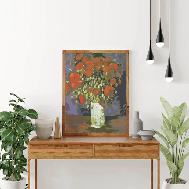 Vase with Red Poppies