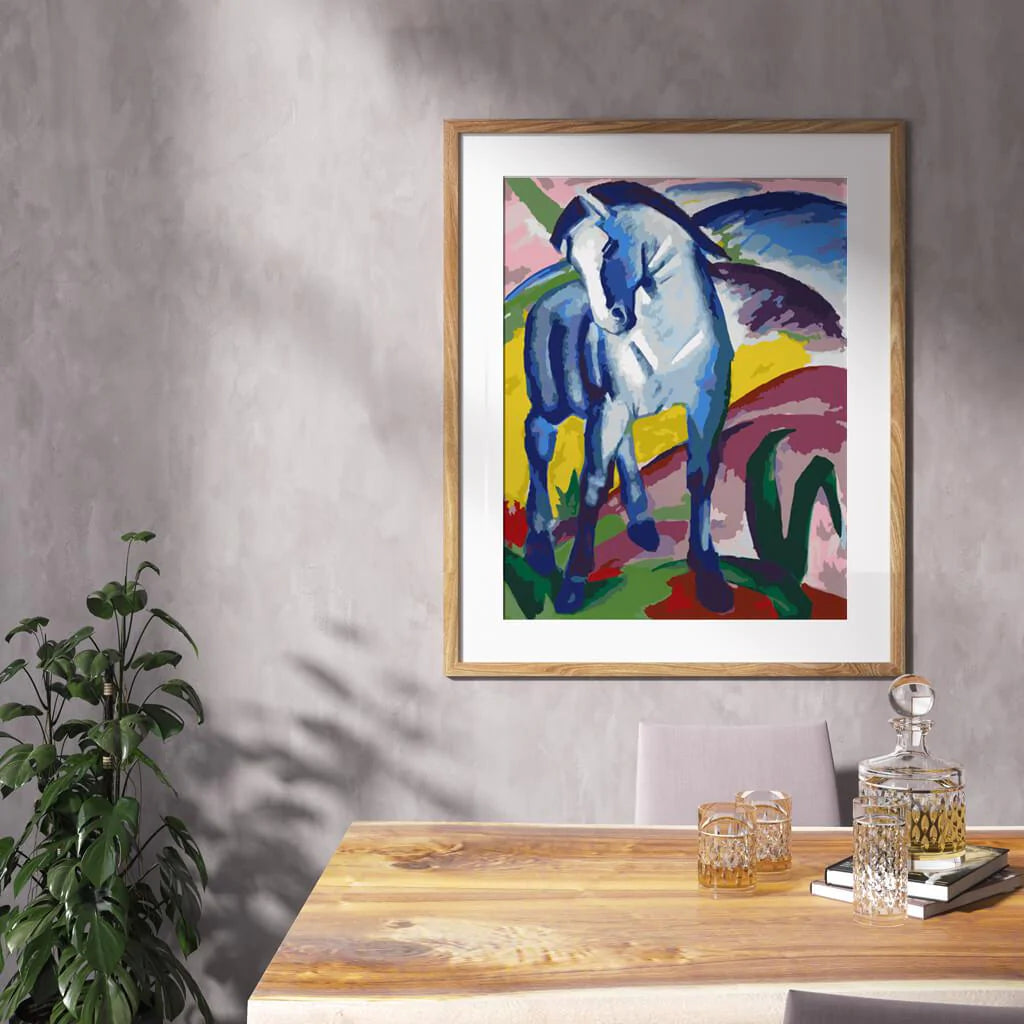 The Blue Horse-Paint by Numbers for Adults-Canvas by Numbers