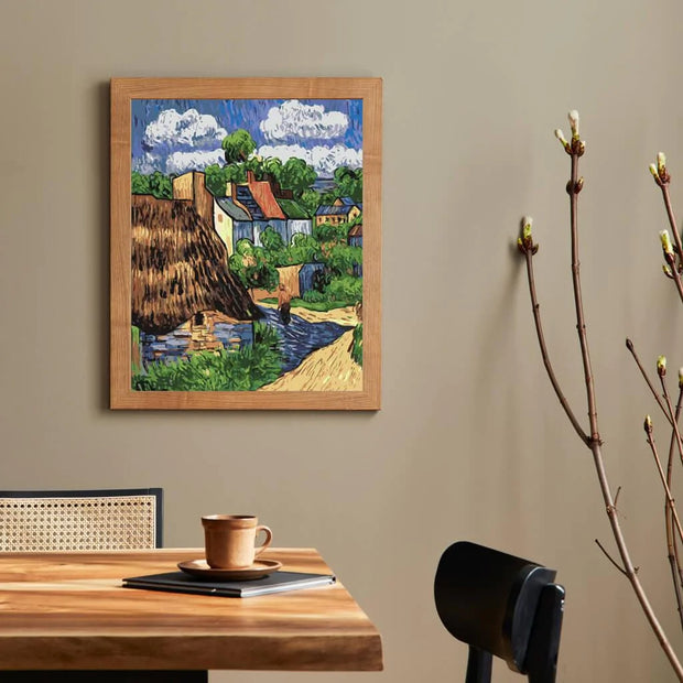 Houses in Auvers-Paint by Numbers for Adults-Canvas by Numbers