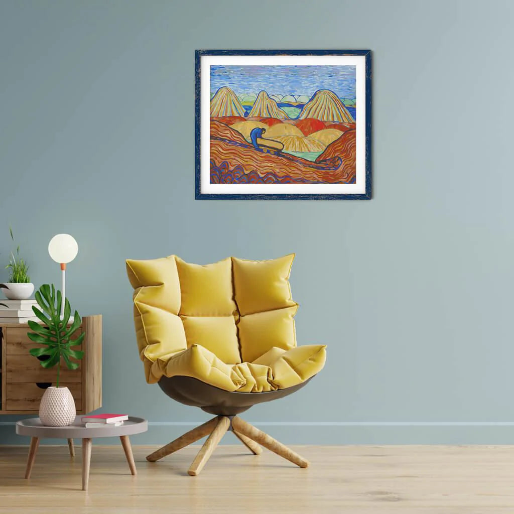 Clay Worker with a Yellow Cart-Paint by Numbers for Adults-Canvas by Numbers