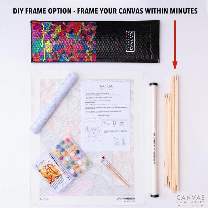 DIY frame options for your canvas by numbers kit