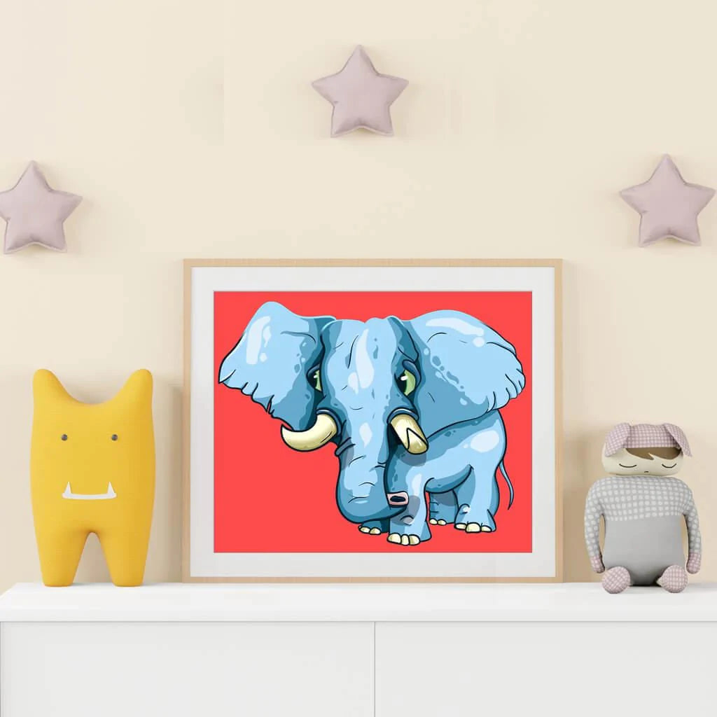 Baby Elephant-Paint by Numbers for Adults-Canvas by Numbers