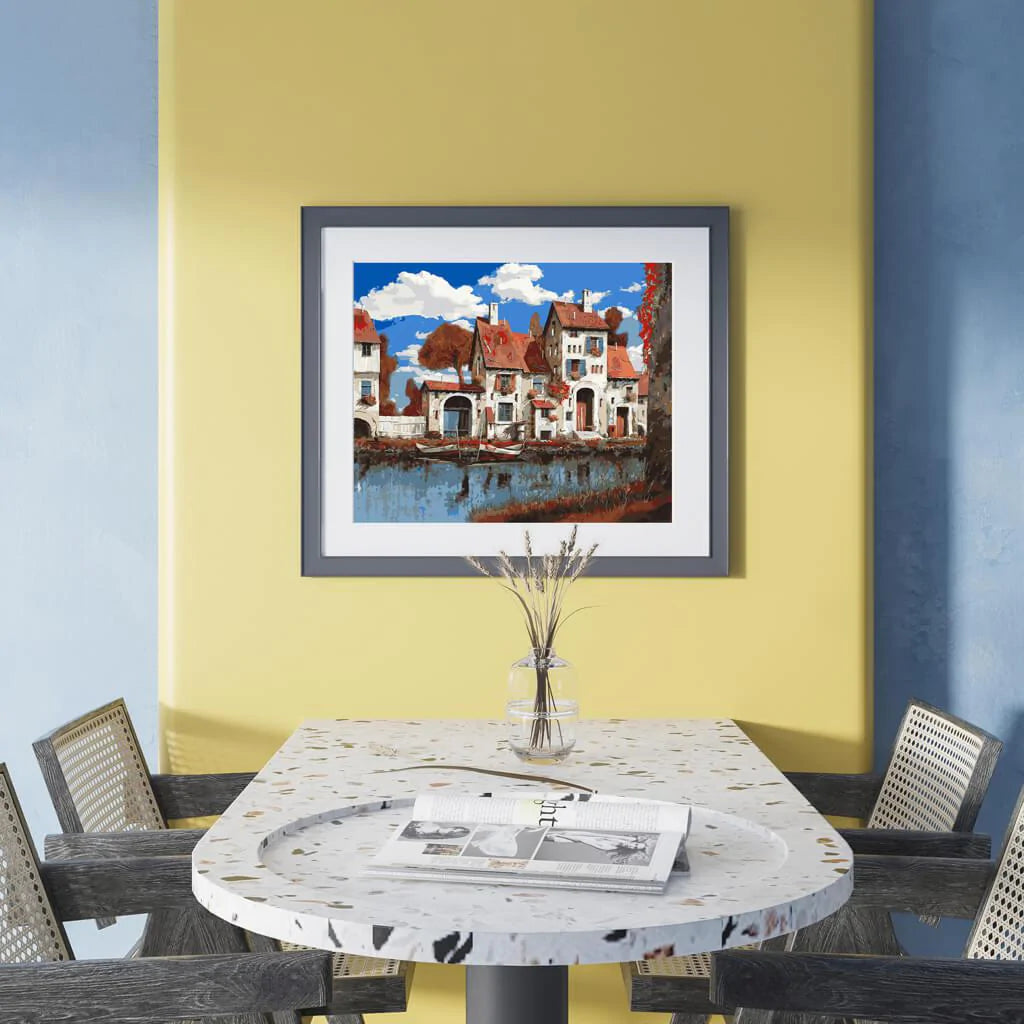 La Cascina sul Lago-Paint by Numbers for Adults-Canvas by Numbers