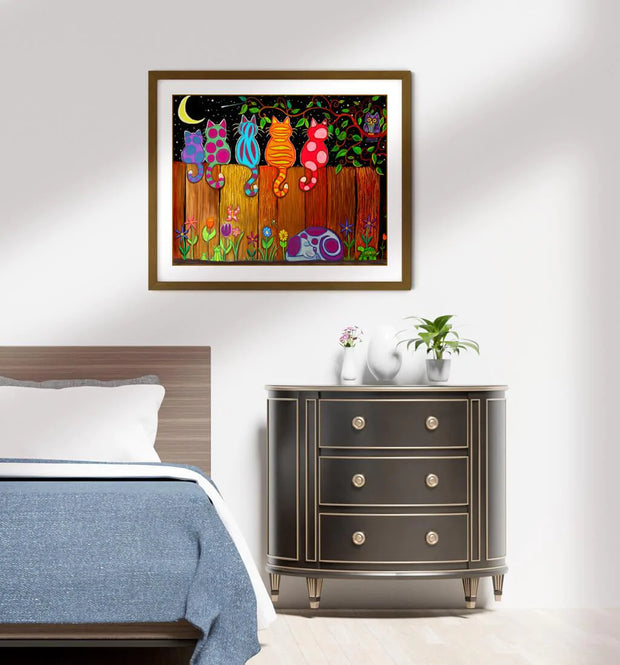 [USA Stock] Moonlighting Together-Paint by Numbers for Adults-Canvas by Numbers