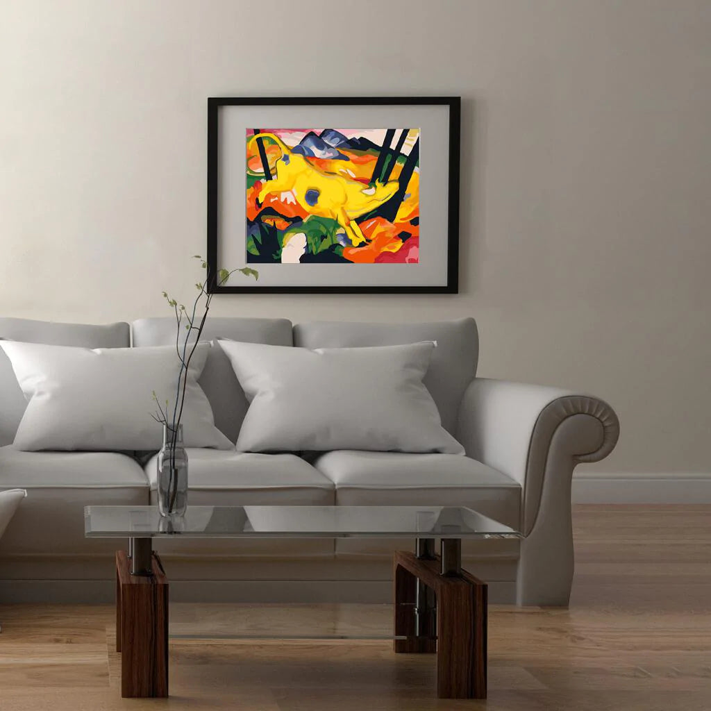 Yellow Cow-Paint by Numbers for Adults-Canvas by Numbers