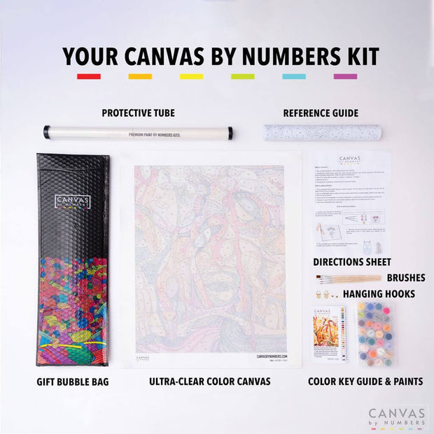 [USA Stock] Primrose-Paint by Numbers for Adults-Canvas by Numbers