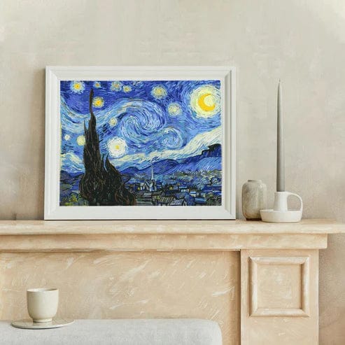 Starry Night Vincent Van Gogh Paint by Numbers on wall